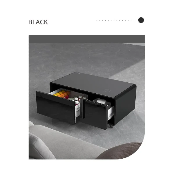 Mesa inteligente con nevera, carga inalámbrica, función de caldera y agua helada SCT-90 Negro
