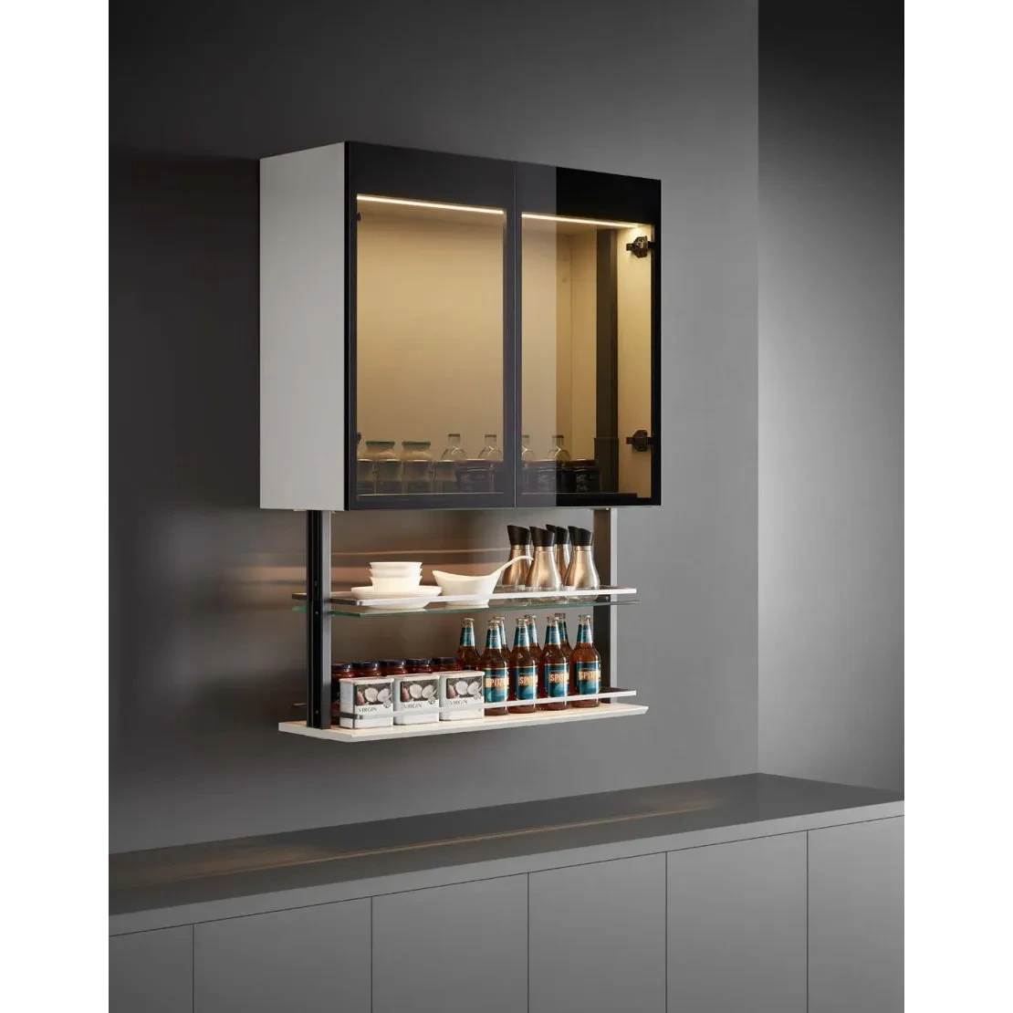 Alacena Emergente Seasoning Cabinet ST-A01 Nuez 800
